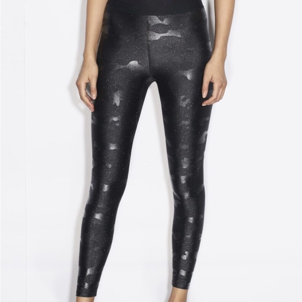Heroine Sport Black Camo Shimmer High-Waist Leggings